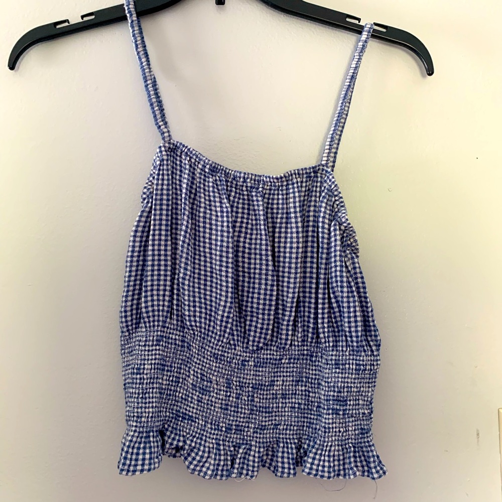 Pretty summer blue tank top